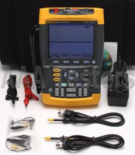 Fluke 199b scopemeter 2.5gs/s dual-input 200mhz handheld oscilloscope 199/003 for sale