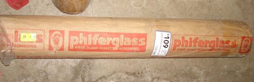 PHIFER 3003384 Screen, Fiberglass, 60in.x100 ft. charcoal 18 x 14 new RTL $110