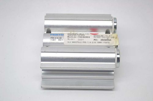 FESTO PRS-1/4-2-B CONNECTOR BLOCK 1/2IN  PNEUMATIC VALVE BODY MANIFOLD B418395