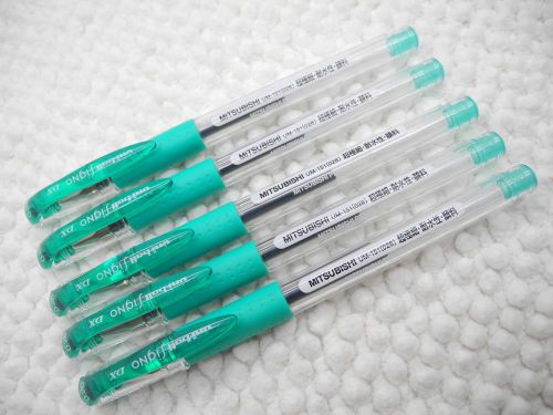 5pcs UNI-BALL signo 151-0.28mm ultra fine roller ball pen w/cap EMERALD(Japan