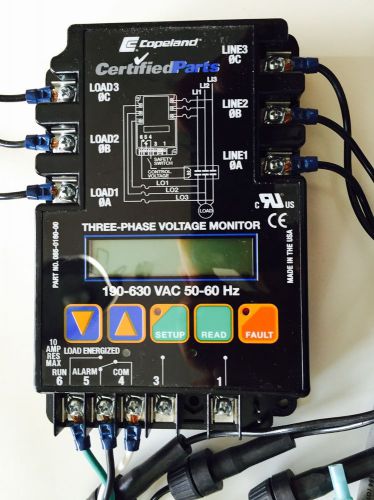 NEW 085-0160-00 COPELAND THREE PHASE VOLTAGE MONITOR 190-630 VAC  ICM