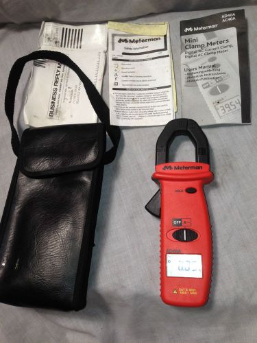 Wavetek meterman ad40a electrical tester mini clamp meter w/ case for sale