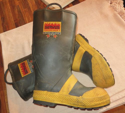 SERVUS FIREBREAKER II BOOTS ~ size 10-1/2 wide ~