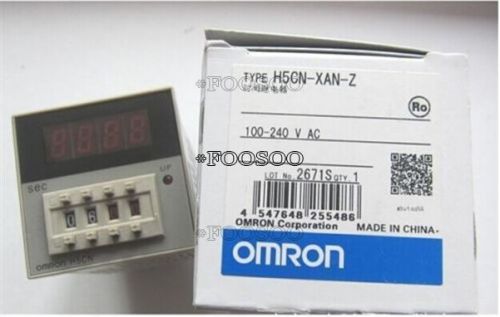 Omron timer h5cn-xan-z 100-240vac new in box for sale