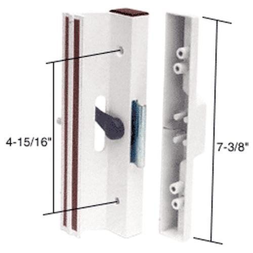 CRL White Clamp - Style Surface Mount Handle 4-15/16&#034; Screw Holes