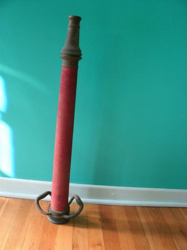 Vintage brass fire hose nozzle 30&#034; for sale