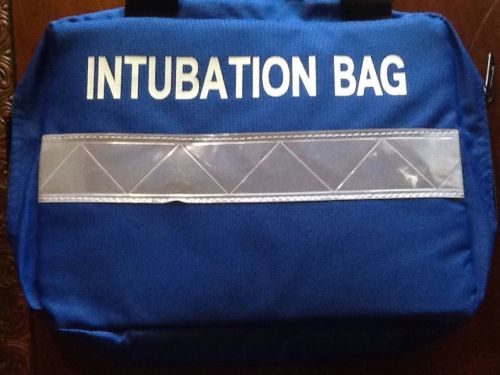 Royal Blue Intubation Bag Designed To Organize Supplies Nylon Web Handles