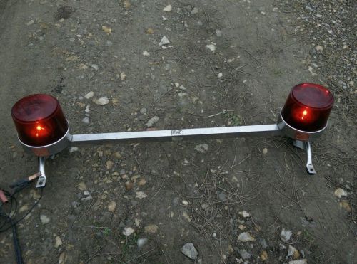 Vintage federal signal beacon ray twin light bar model 11 for sale