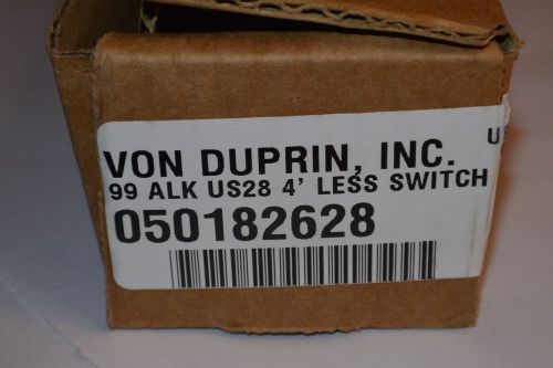 NEW VON DUPRIN 99 SERIES ALK ALARM KIT! US28 FINISH! 4&#039; LESS SWITCH! 050182628