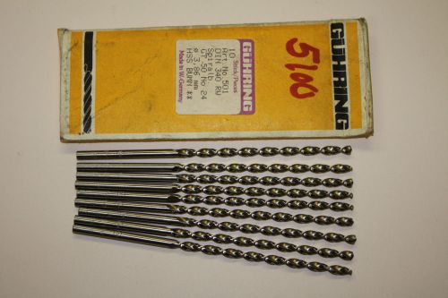 GUHRING LIST 501 TAPPER LENGTH NO 24 #24 DRILL BIT 9 PCS GT 50