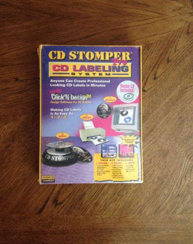 CD STOMPER PRO CD Labeling System for PC/MAC 2002-2003 New In Sealed Wrapping