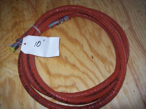 10&#039; Stainless Steel Hydraulic, Fuel Hose Titeflex w/Firejacket R115/R105