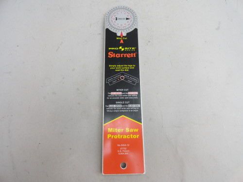 Starrett 505A 505A-12 prosite miter saw protractor 12&#034; aluminum