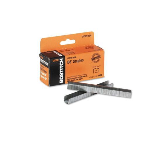 BOSSTCR211538-Stanley Bostitch - B8 Powercrown Staples, 3/8 Inch 5,000/Box