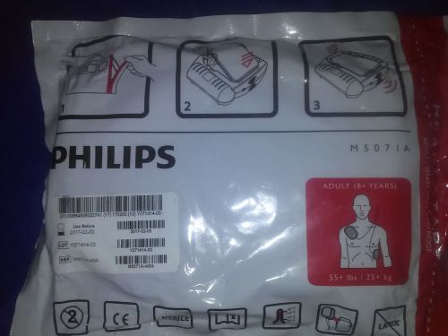 New PHILIPS HeartStart M5071A OnSite Adult SMART Pads Cartridge Exp. 2017