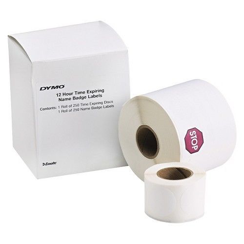 DYMO® Visitor Management Time-Expiring Name Badges, Adhesive, 2-1/4 x 4, 250/Box