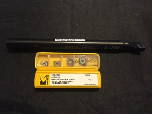 5/8&#034; Dorian S10R-SCLCL-3 Boring Bar w/Box of Kenn. CPGM 32505 KC5010 Inserts