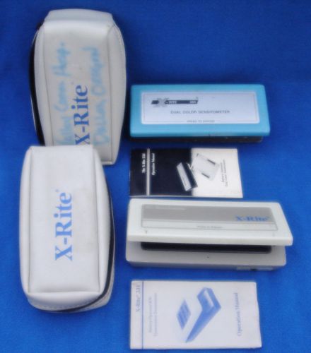 X-Rite Dual Color Sensitometer Lot - Model 333 &amp; 334