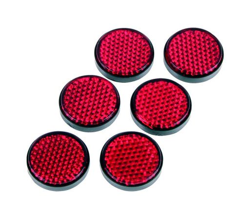 Gear gremlin gg321 red round adhesive backed reflector (pack of 6) for sale