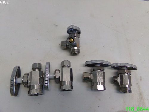 MIXED LOT OF (5) BRASSCRAFT WATER SUPPLY LINE VALVE- NEW