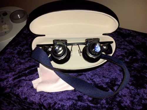 Lapidary inspectacles +shell case,work strap &amp;lens cloth,dredge,mesh,420specs,nr for sale