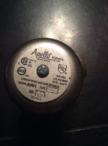 Apollo Avb1-12, 1/2&#034; Vacuum Breaker, Atmospheric Type