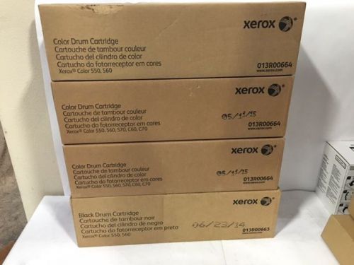 Xerox CYMK DRUM SET Color 550 560 570 C60 C70 13R663 13R664 013R00664 013R00663