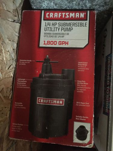 Craftsman 1/4 HP Submersible Utility Pump