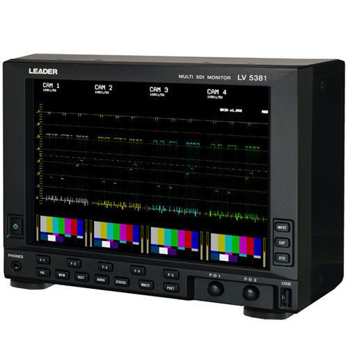 Leader lv5381s 4-input multi sdi waveform monitor w/ display options for sale