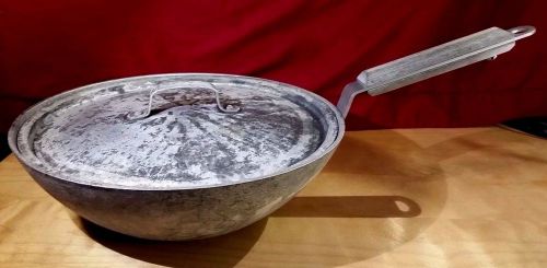 COMMERCIAL 1980S ANODIZED ALUMINUM COOKWARE TOLEDO MEDIUM WOK W/LID # G-165HC