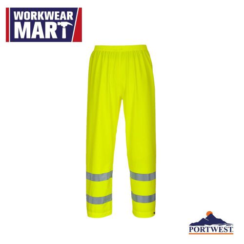 Rain Pants Hi Visibility Reflective Hi Vis Yellow ANSI Waterproof,Portwest US493