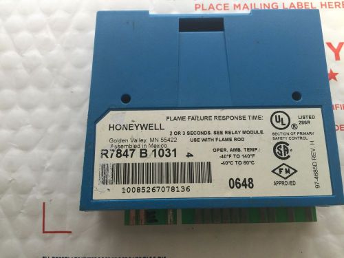 Honeywell r7847 b 1031 dynamic ampli-check rectification flame amplifier for sale
