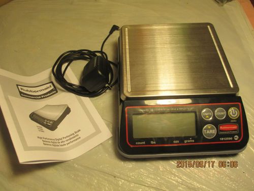 Rubbermaid commercial products 1812590 full-size digital scale 2lb   free s&amp;h for sale