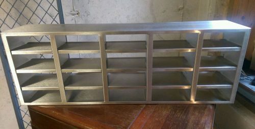 Stainless steel upright freezer rack