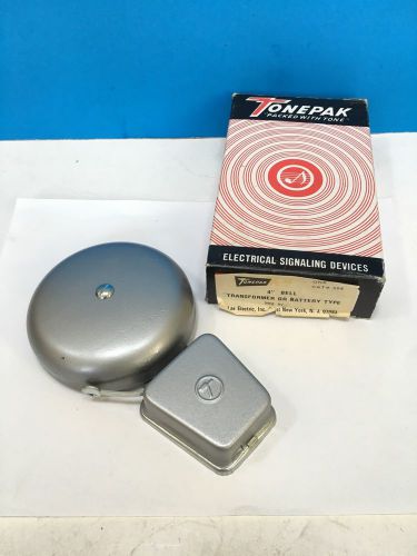 TONEPAK 304 Signal 4&#034; VIBRATING BELL Fire Alarm NEW Security Protection NIB Coil