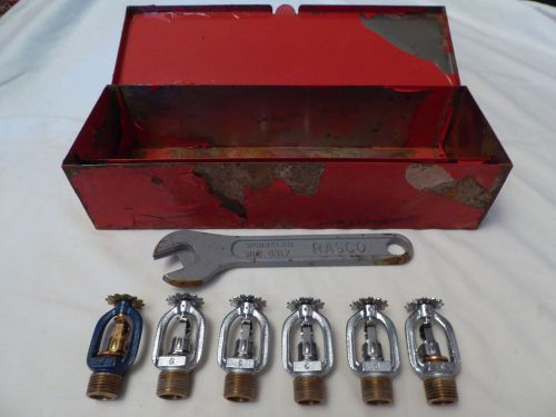 6 RASCO Fire Sprinklers and Rasco D Wrench