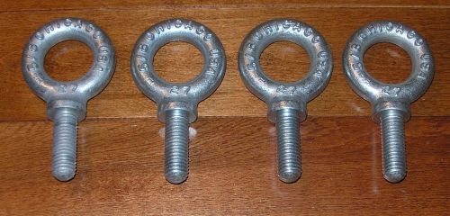 Chicago #27 eyebolt shoulder pattern lifting bolt 5/8&#034; bolt diameter lot of four for sale