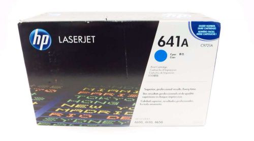 NEW HEWLETT PACKARD HP 641A C9721A LASERJET GENUINE CYAN PRINT CARTRIDGE D524973