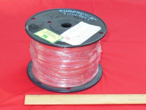 1000&#039; red spooled 18 awg 16 strand type 1569/1007 1/64 wall 300v for sale