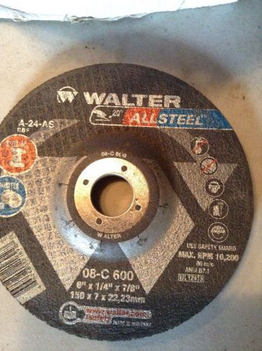 walter lot of 19 new depressed center grinding discs wheel 08-c 600 08c600