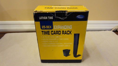 Lathem 25-9EX Expanding Time Card Rack 33.50&#034; x 4.50&#034; x 2.25&#034; - 25 Pockets NEW