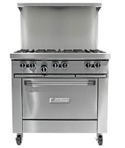 GARLAND US RANGE U SERIES 36&#034; GAS RANGE STD. OVEN &amp; 6 BURNERS - U36-6R