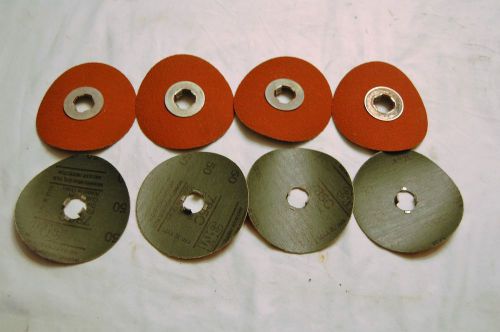 3M 4-1/2&#034; X 7/8&#034; Fibre Disc 50 Grit (Qty of 8)