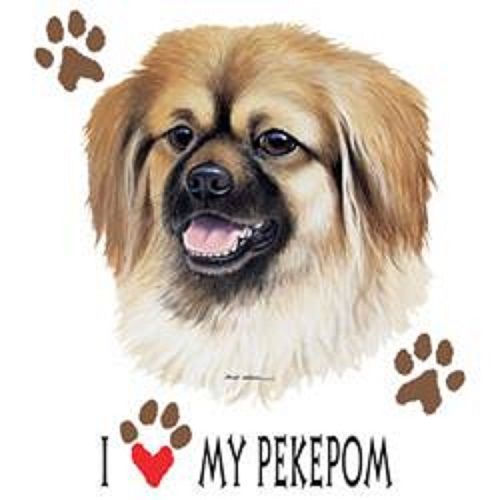 I love my pekepom dog heat press transfer for t shirt sweatshirt fabric 891 for sale