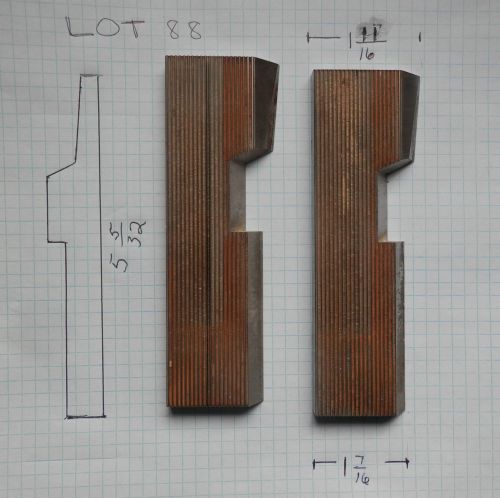 Lot 88- Custom Lg Trim / Panel Moulding Knives- Corrugated Shaper Moulder Steel