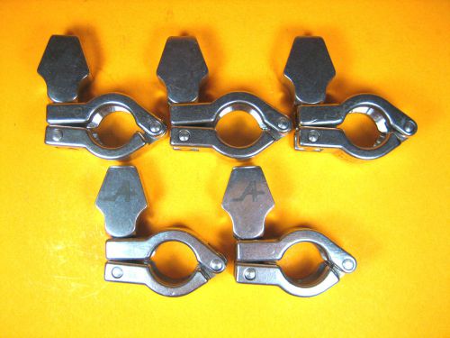 Advance  21119-060  Heavy Duty Sanitary Clamps 1/2 x 3/4  Lot of 5