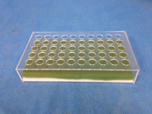 Lab Test Tube Plexiglass Tray 50 Count 1/2&#034; Diameter