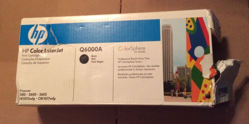 HP Q6000A Black LaserJet 1600 2605 Print Cartridge New Sealed