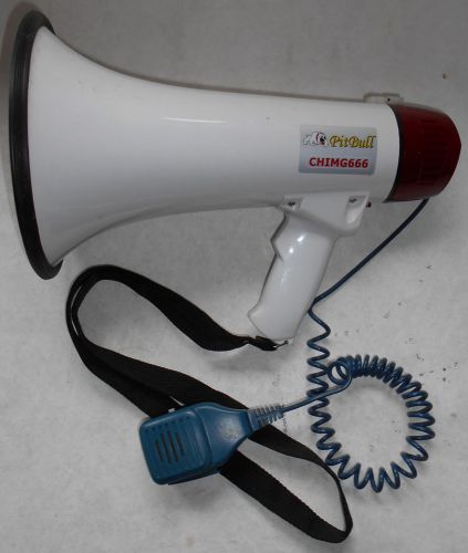 Pit Bull CHIMG666 Portable Handheld Megaphone W/ Safety Siren and Music Speak