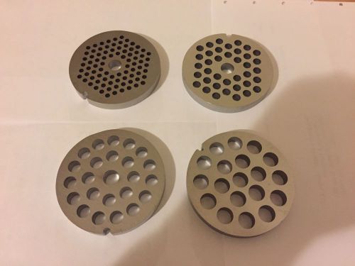 #12  stainless  meat grinder plate combo . 1/8,3/16&#034;,1/4&#034; and 3/8&#034; for sale